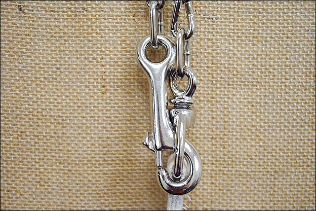 Weaver Off White Horse Tack Flat Cotton Lunge Line With Chain