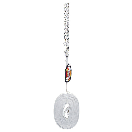 Weaver Off White Horse Tack Flat Cotton Lunge Line With Chain