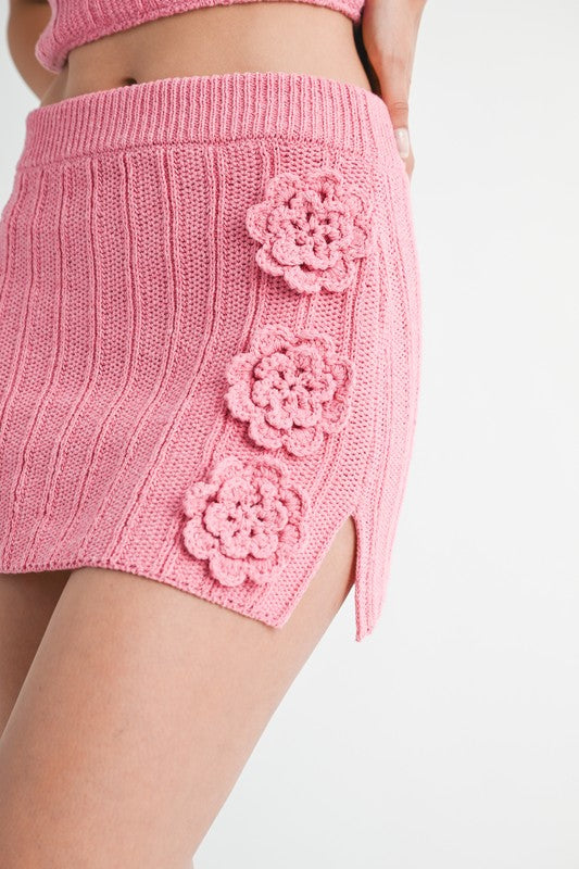 MINI CROCHET SKIRT