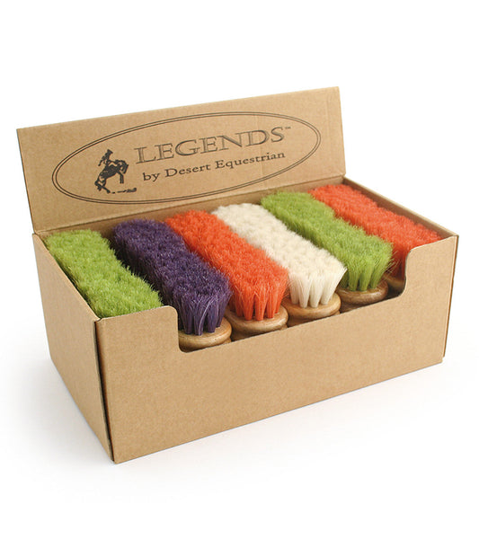 Legends™ 4 1/2" Face Brush Counter Display Variety: White, Melon Pink, Lime Green, Blackberry Purple #EA2299