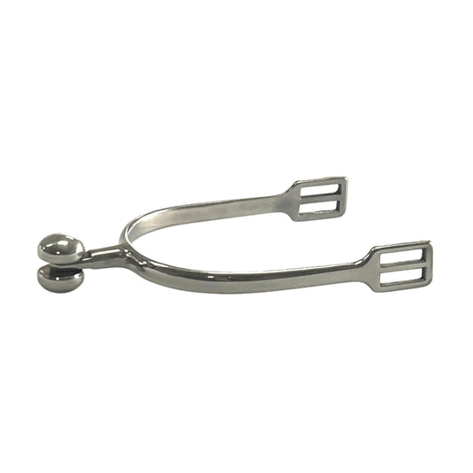 AJ Tack Men's Stainless Steel Soft Touch English Spurs