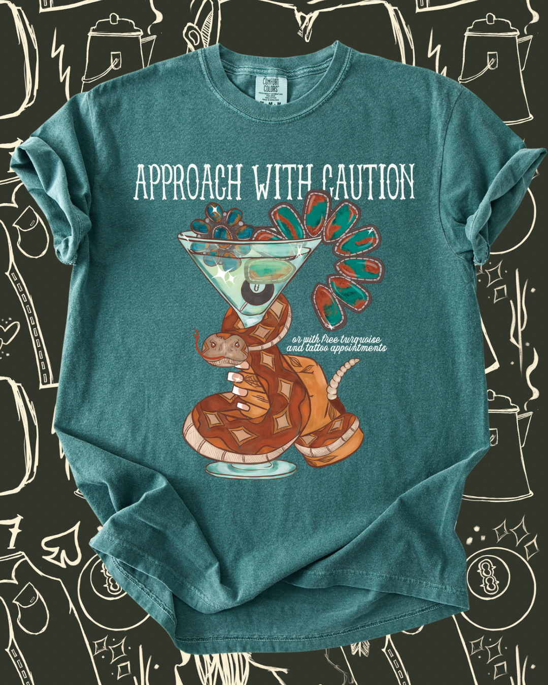 Approach with caution tee