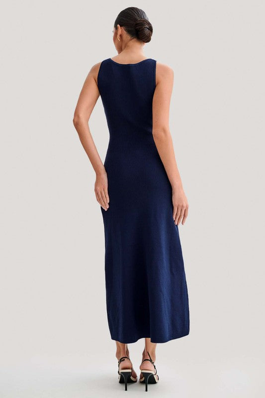 WOMEN FASHION LONG MAXI KNIT DRESS