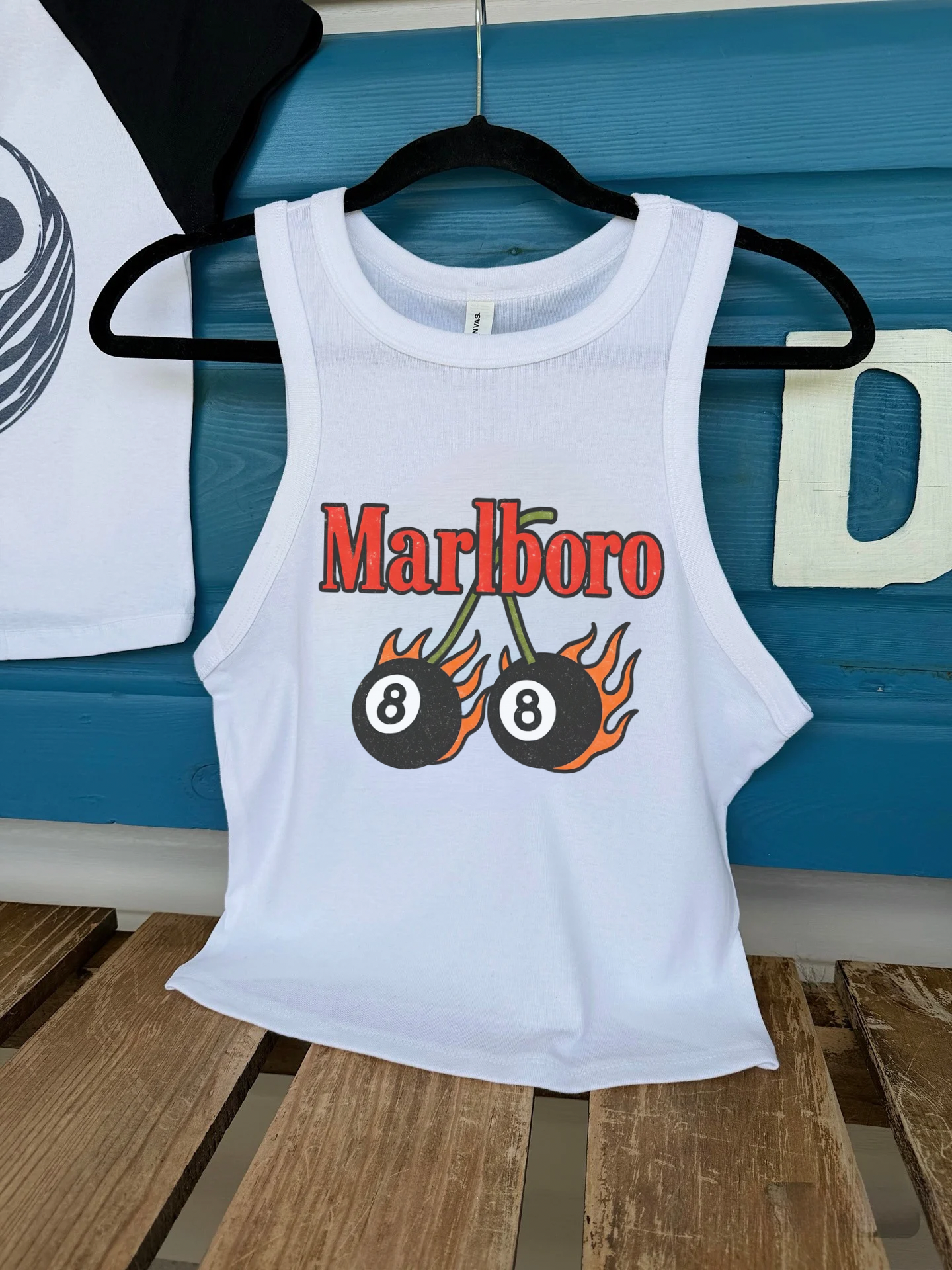 Cherry Boro Cropped Tank