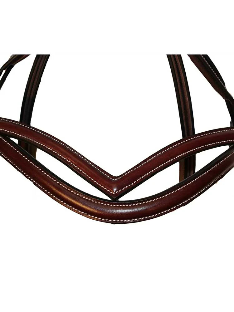 Quail Hollow Round Raised Snaffle Bridle