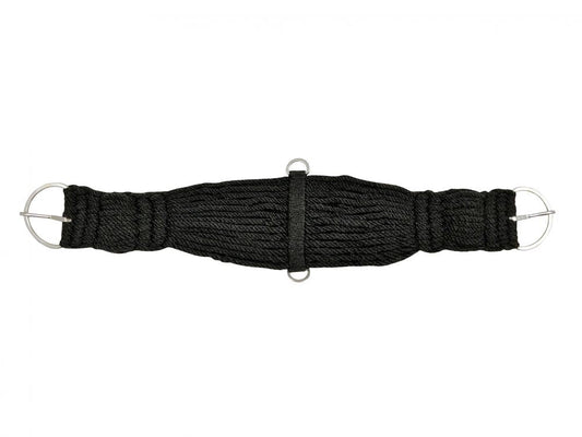 String girth with nickel plated flat hardware.