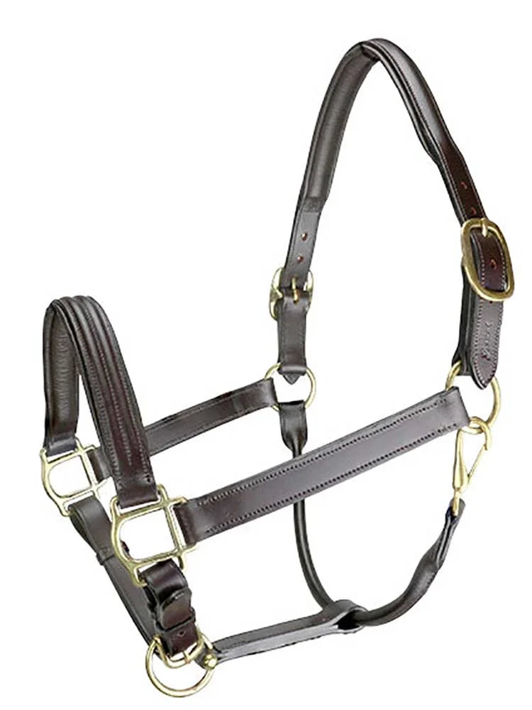 Marco Simone Triple-Stitched Italian Leather Halter