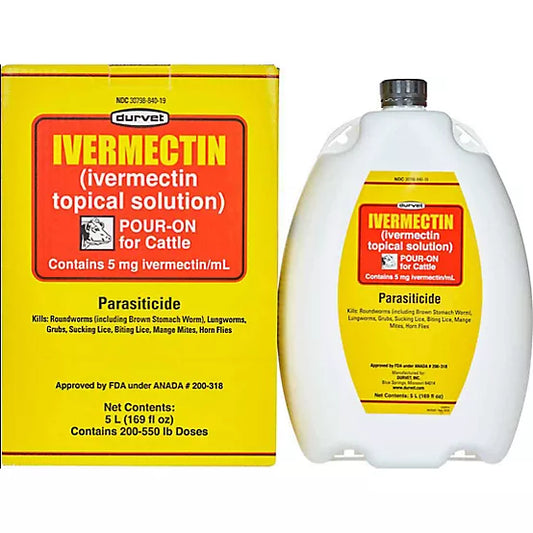 Durvet: Ivermectin Pour-On 5 Liter