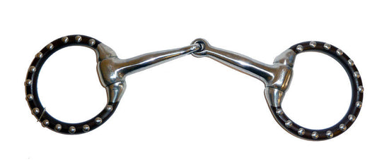AJ Tack Silver Dot Sweet Iron Snaffle Miniature Horse Bit