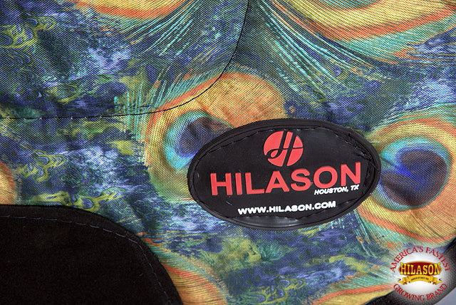 32X32 Peacock Hilason Equi Lok Elite Series Trail Horse Saddle Pad Made In Usa