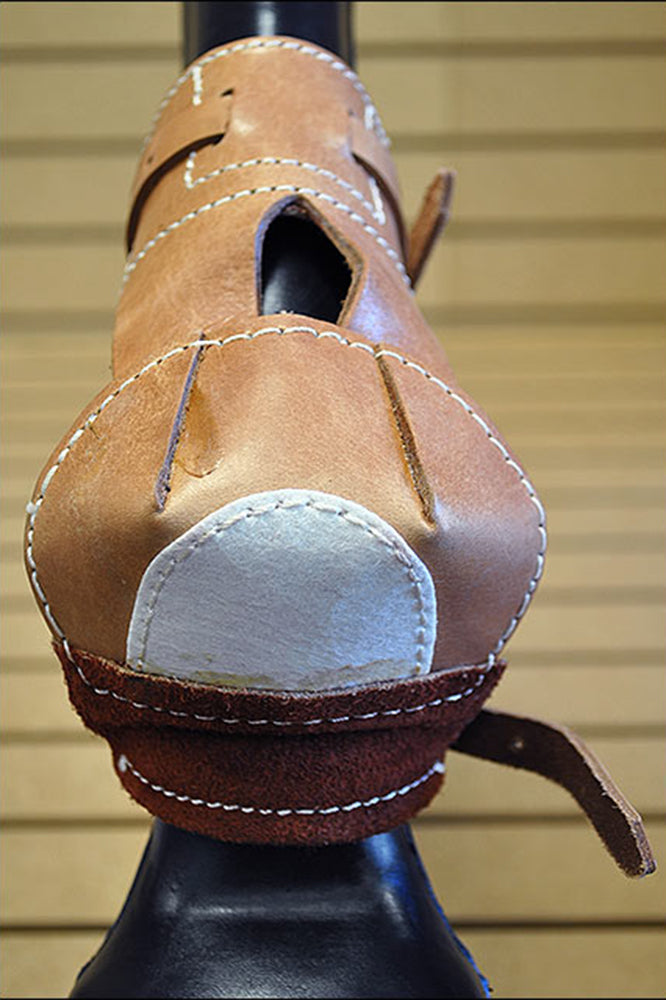 U-Hilason Western Horse Tack Leg Protection Leather Skid Boots