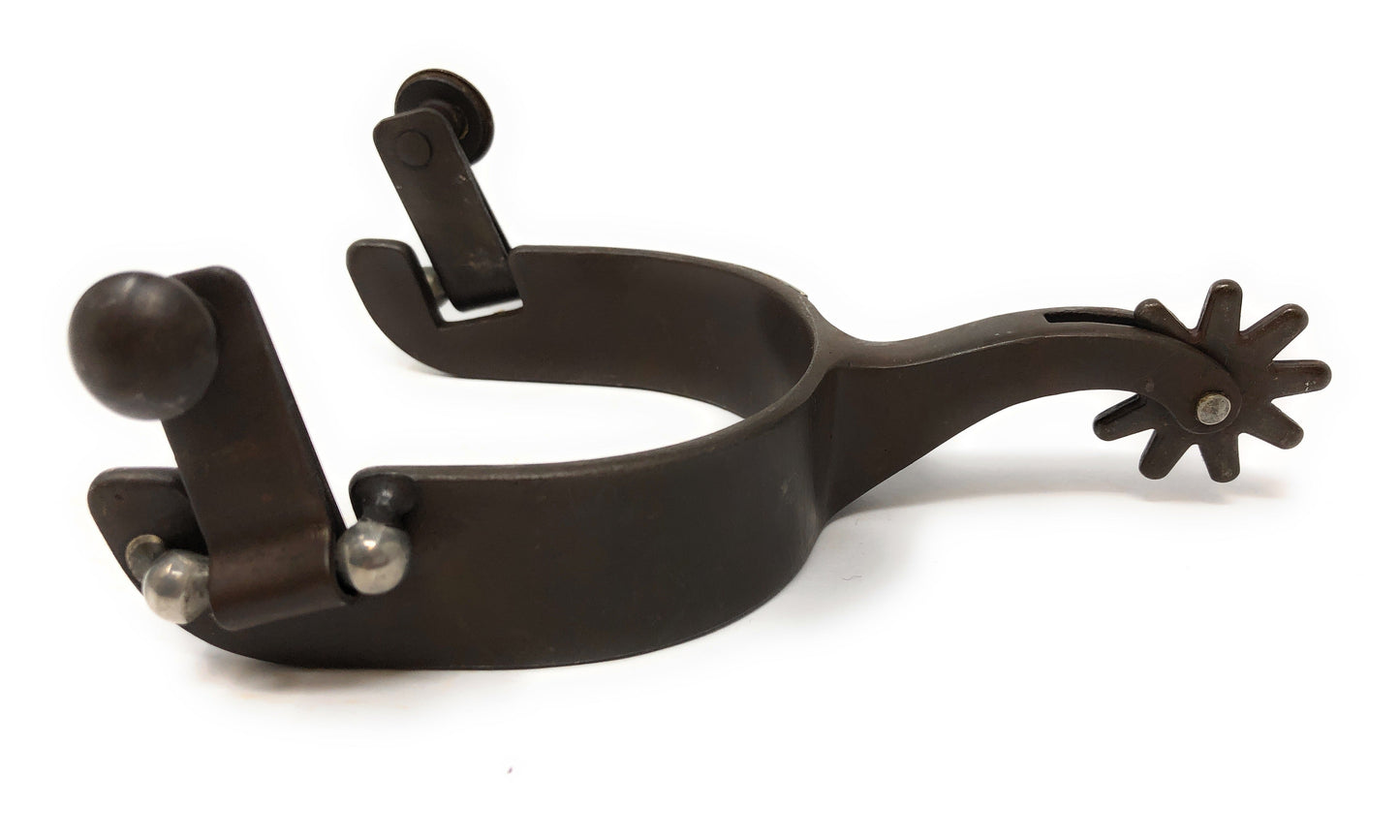 AJ Tack Youth Antique Brown Three Cross Spurs