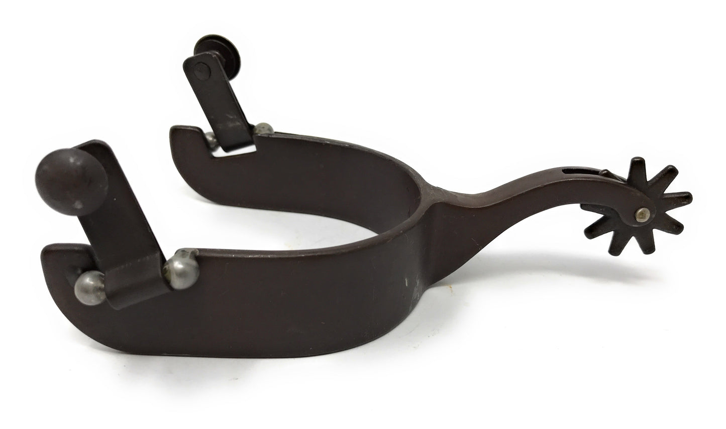 AJ Tack Men's Cutout Stars Antique Brown Spurs