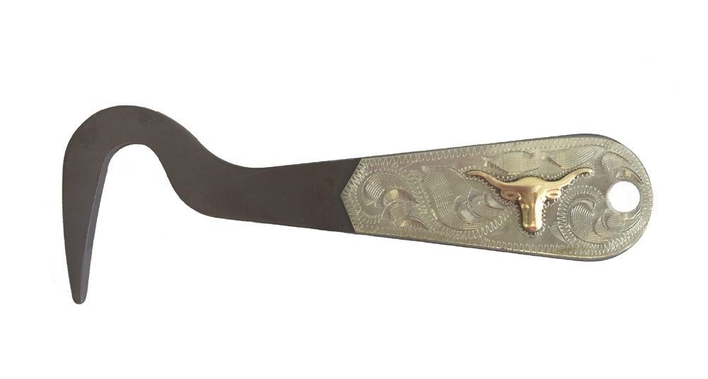 AJ Tack Antique Brown Steel Hoof Pick