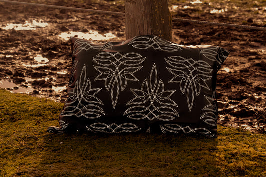 Large Boot Stitch Satin Pillow Case
