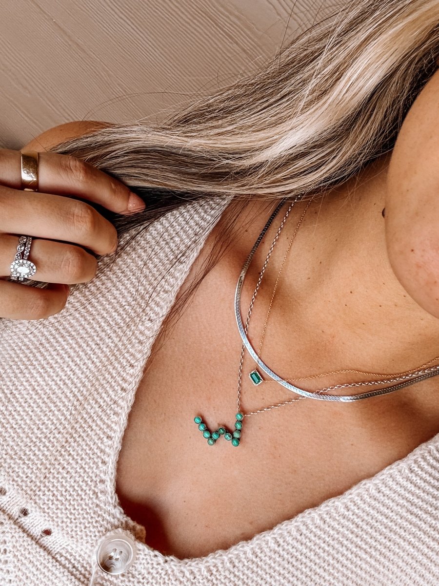 2.85mm Herringbone Chain Necklace