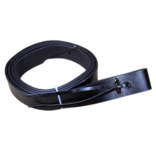 U-Hilason Western Horse Tack Black Leather Tie Strap