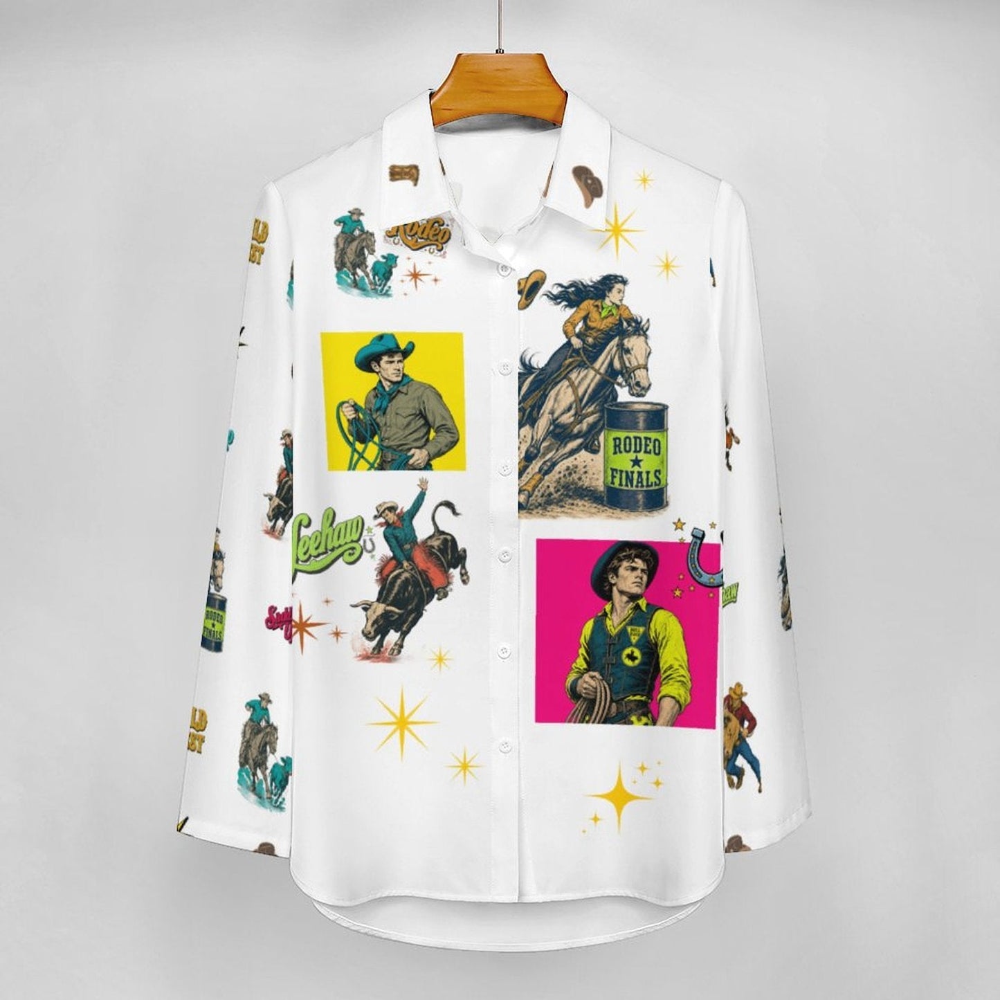 Baha Ranch The Last Roundup Button Up Blouse