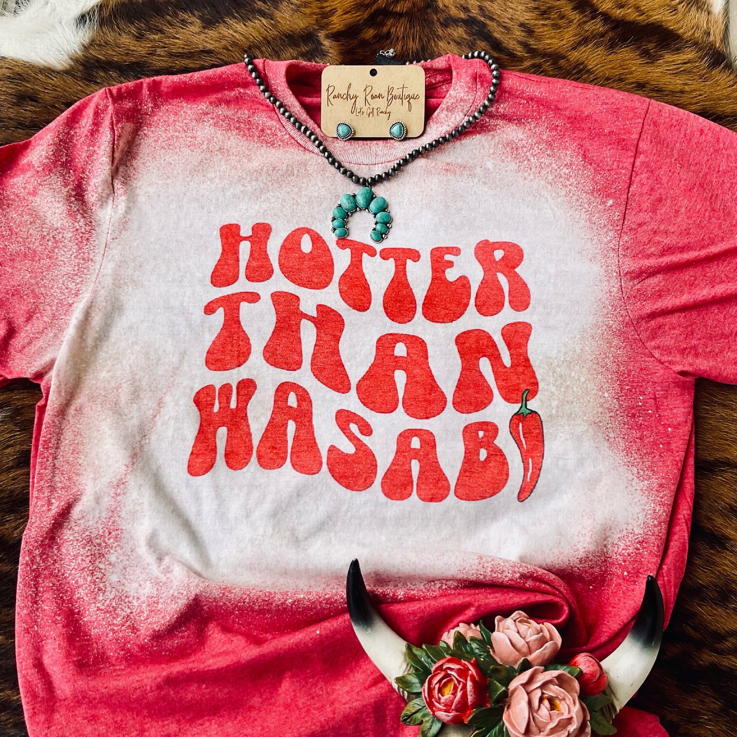 Hotter Than Wasbi Western Tee