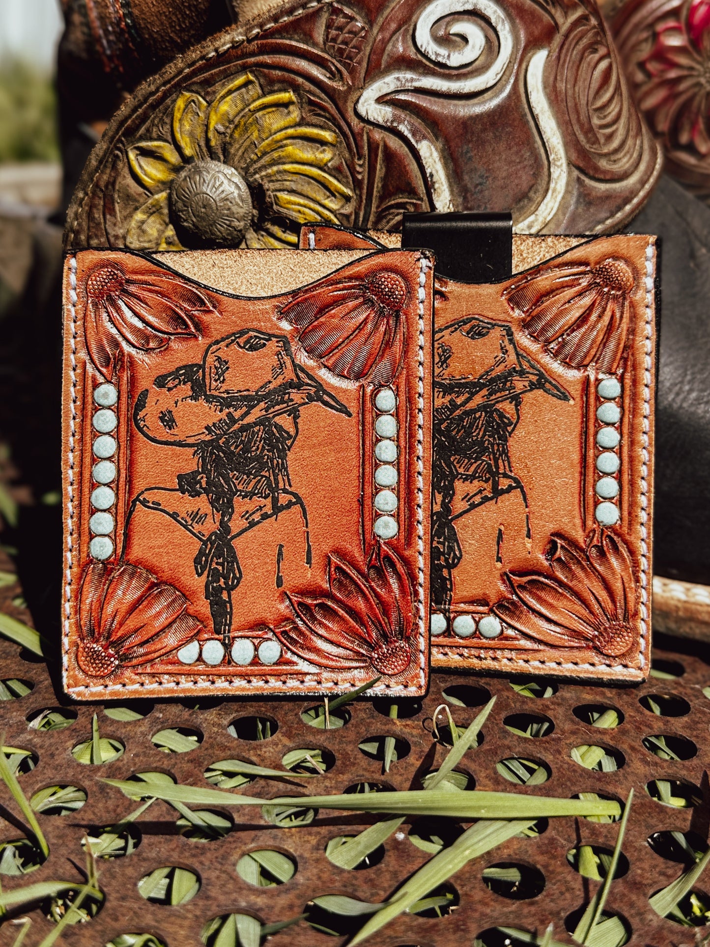 Cowgirl Leather Boot Wallet