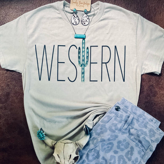 Western Cactus  Tee