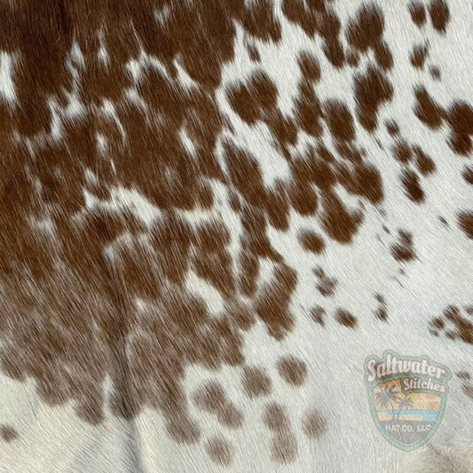 Brown & White Cowhide Panel