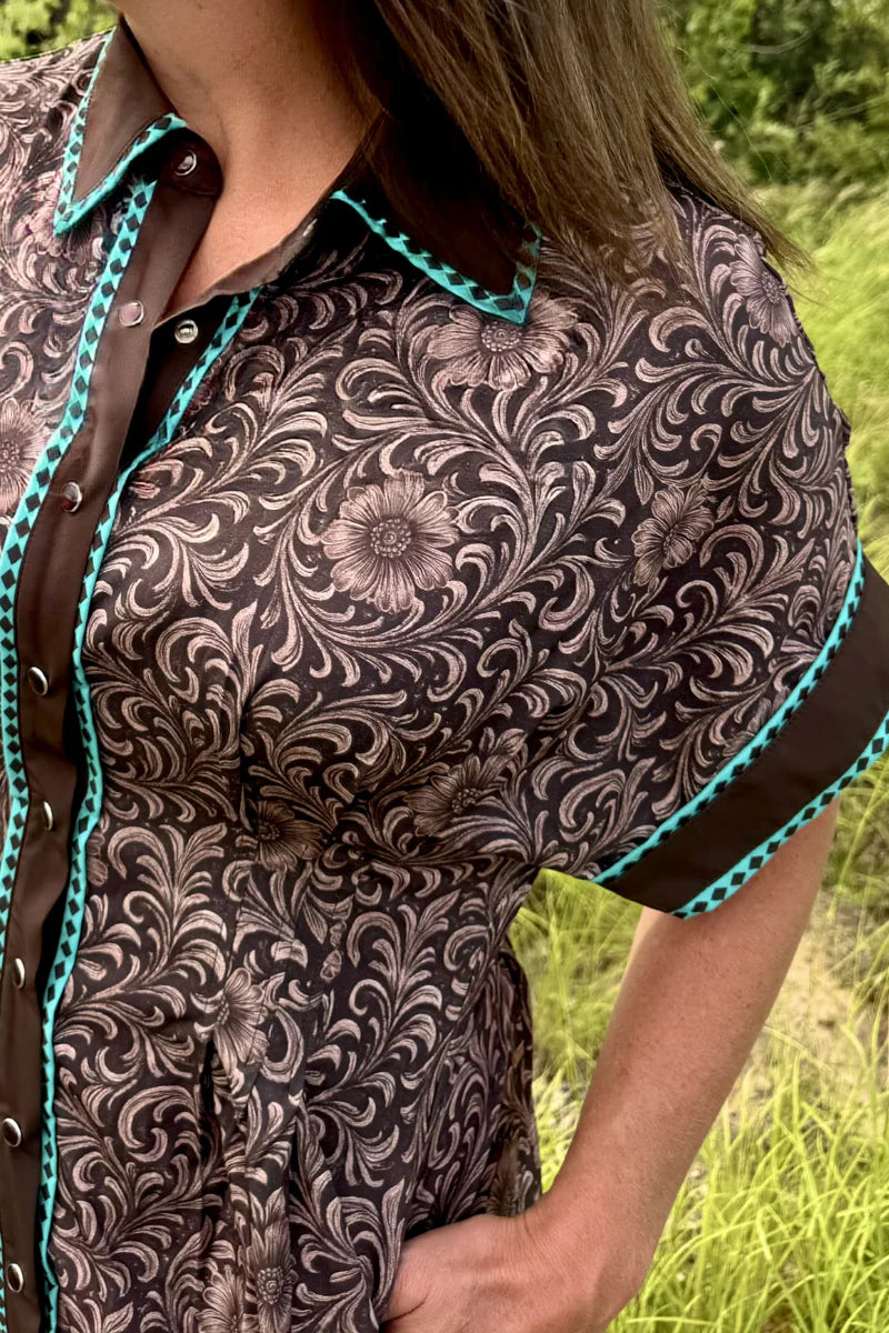 SADDLE KREEK BUCKSTITCH DRESS