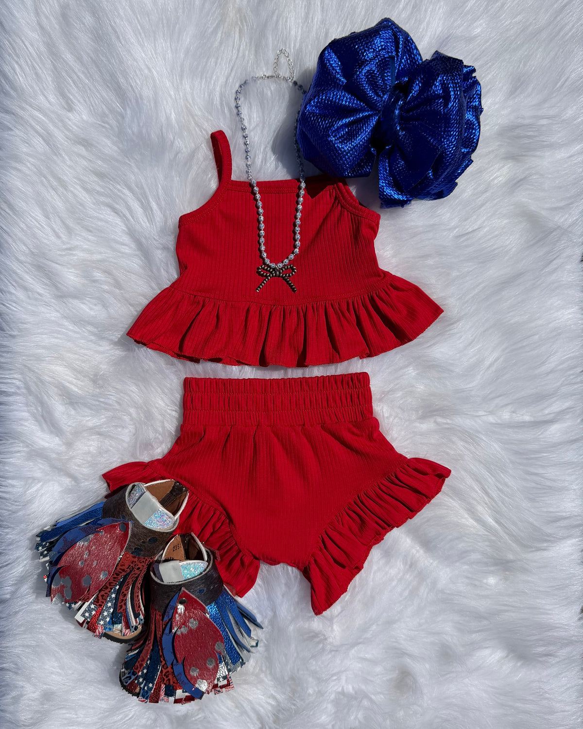 Red Ruffle Set (FINAL SALE)