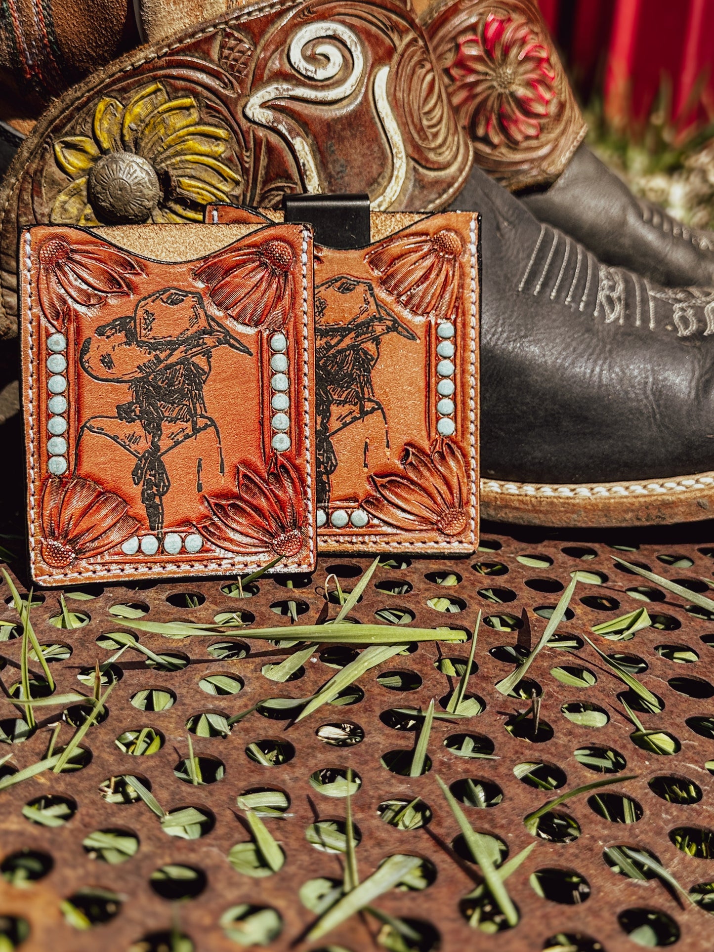 Cowgirl Leather Boot Wallet