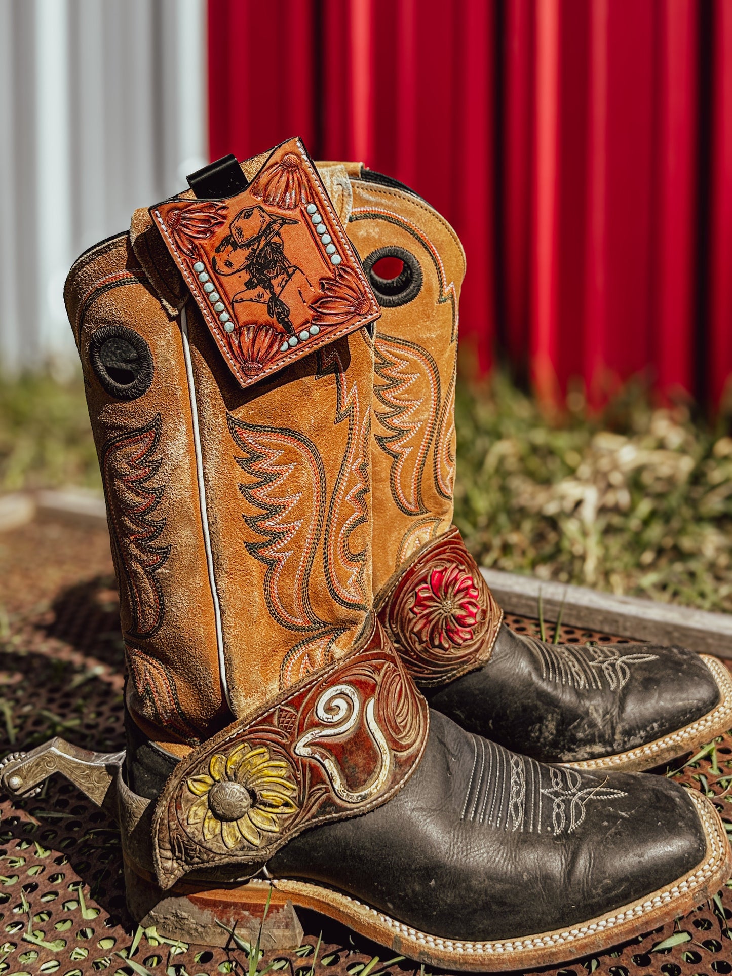 Cowgirl Leather Boot Wallet
