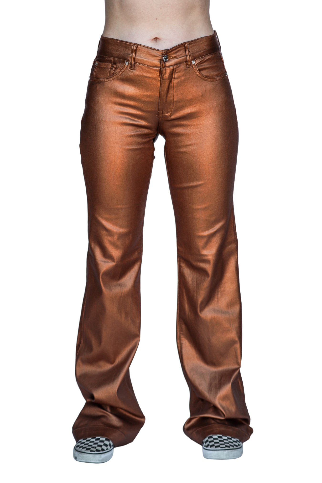 SIGNATURE TROUSERS - BRONZE METALLIC