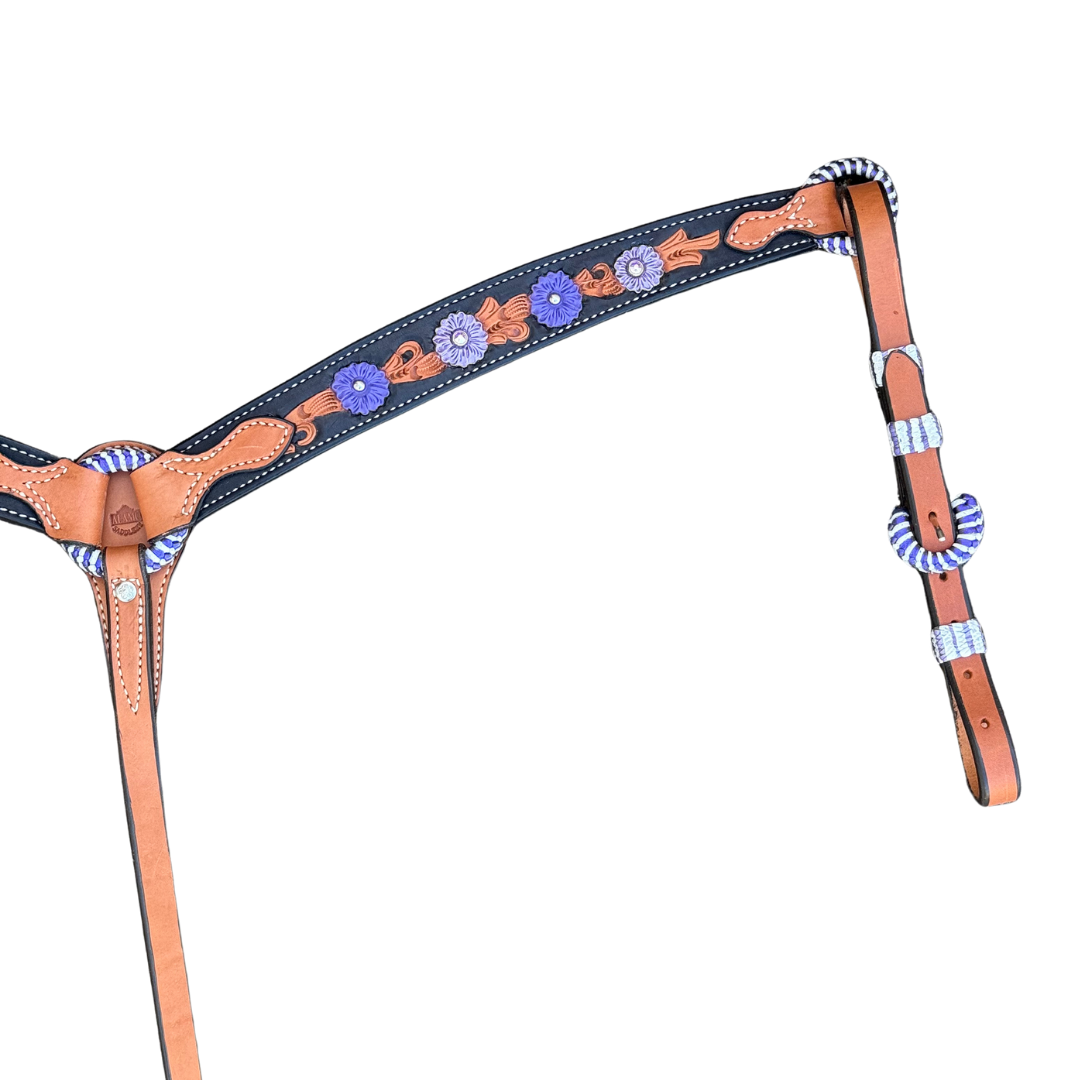 3023-Purple Collection 1-3/4" Contour breast collar