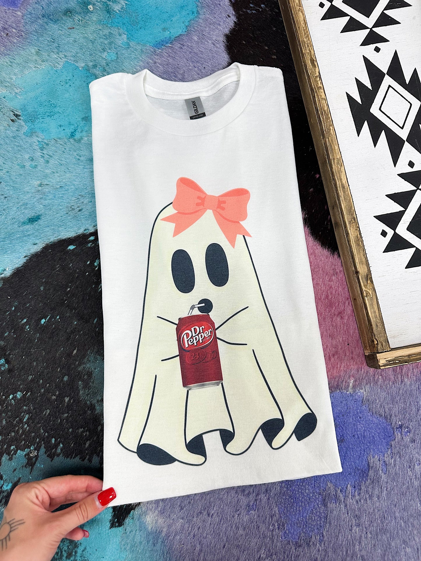 Girly Ghost TEE or CREWNECK