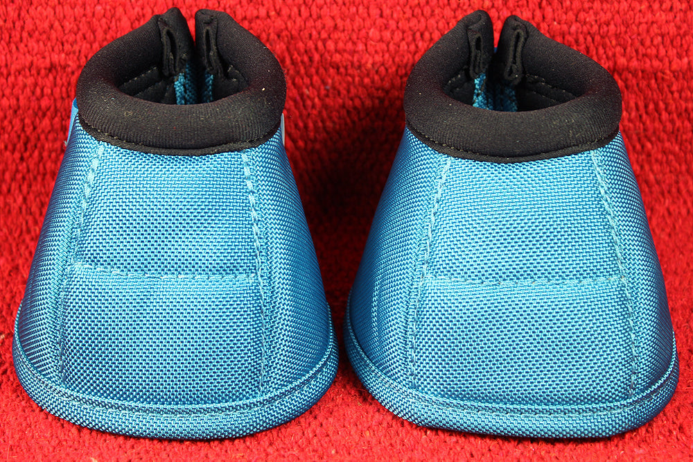 Professional Choice Tack Ballistic Overreach Horse Bell Boots Pacific Blue