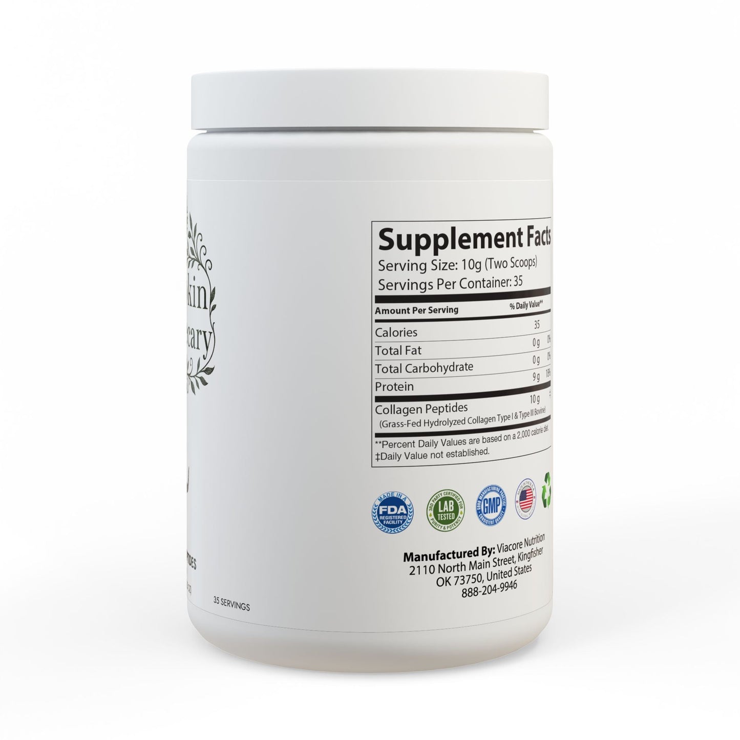 Collagen Peptides Type I & III Supplement (350g, 12.3oz)