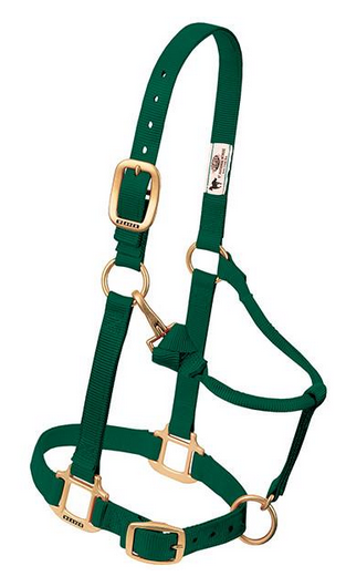 Original Adjustable Chin and Throat Snap Halter,  3/4" Weanling/Pony
