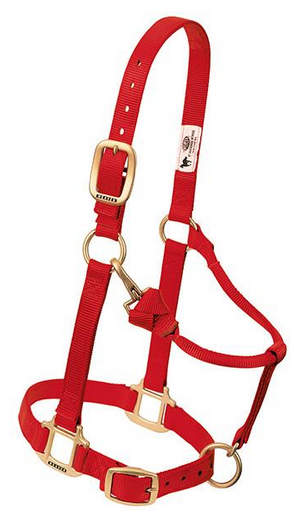 Original Adjustable Chin and Throat Snap Halter,  3/4" Weanling/Pony