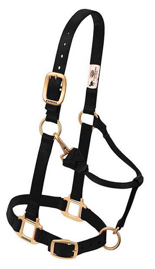Original Adjustable Chin and Throat Snap Halter,  3/4" Weanling/Pony