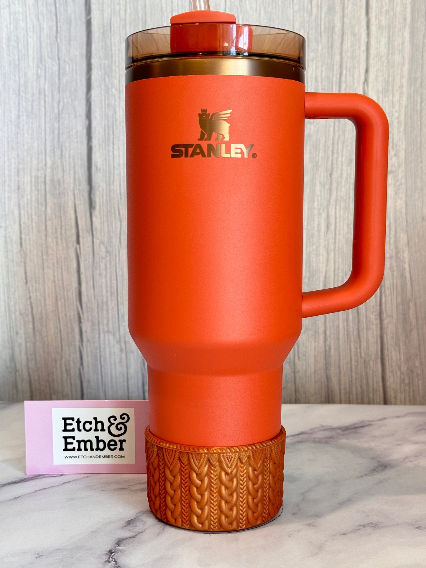 PUMPKIN SPICE MACRAME Tumbler Boot