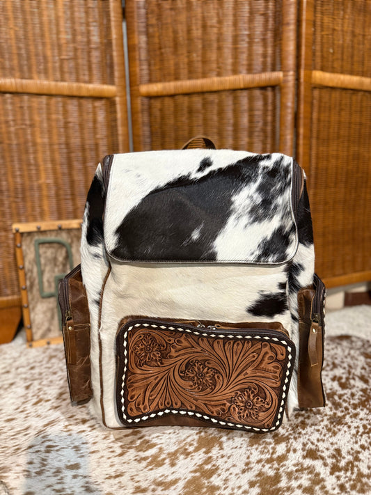 Evangeline Cowhide Backpack #54
