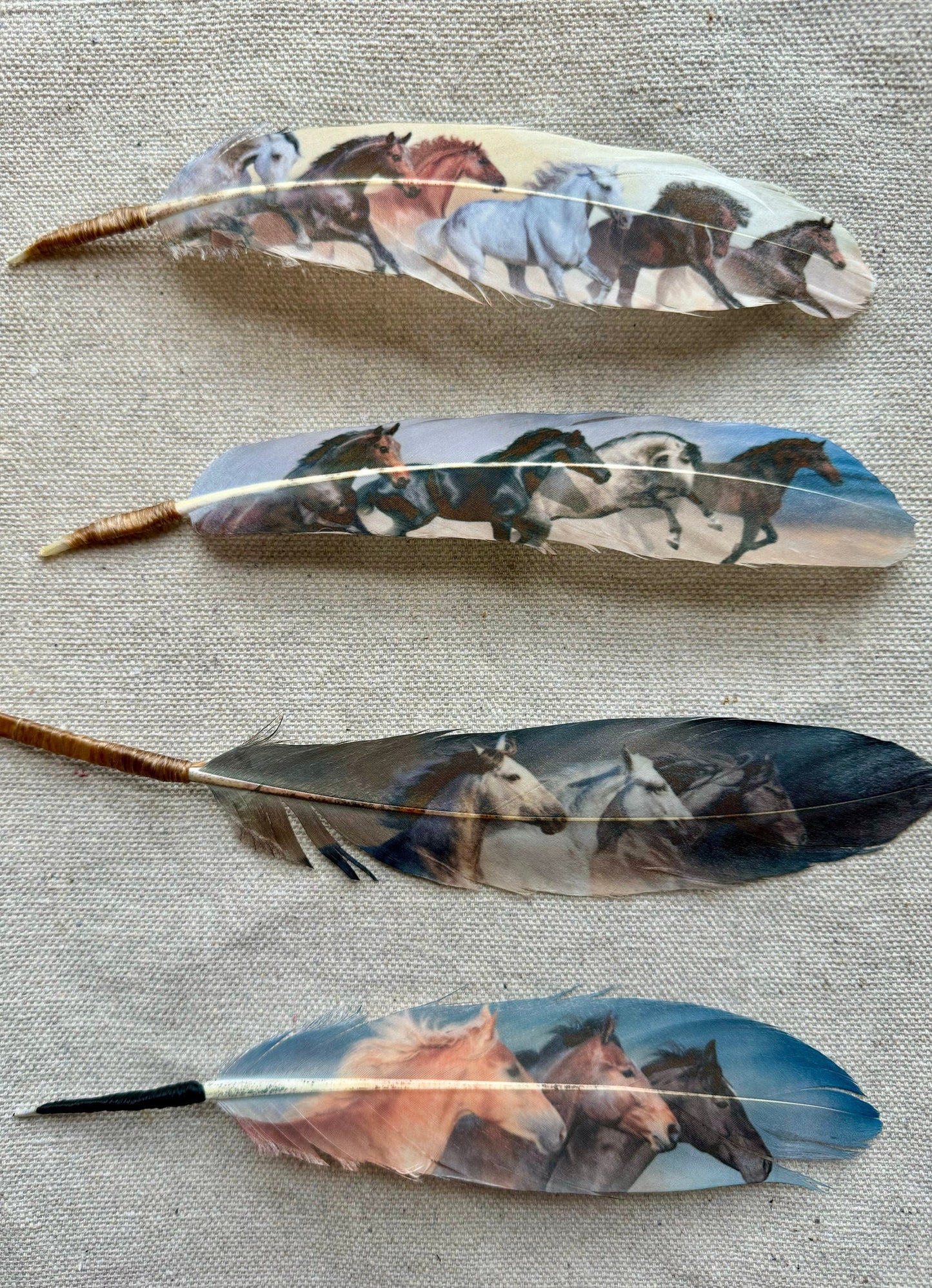 Deep Blue Scroll Western Hat Feather