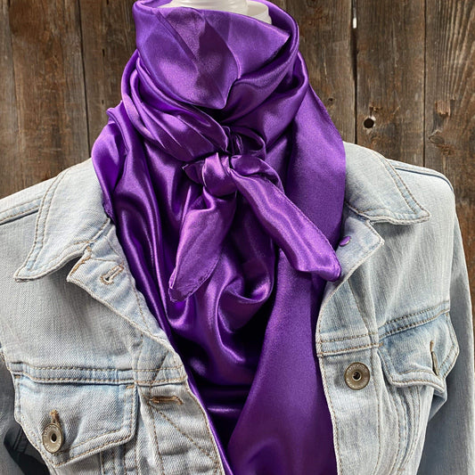 35X35"   Solid Purple  Wild Rag / Scarf WRS1