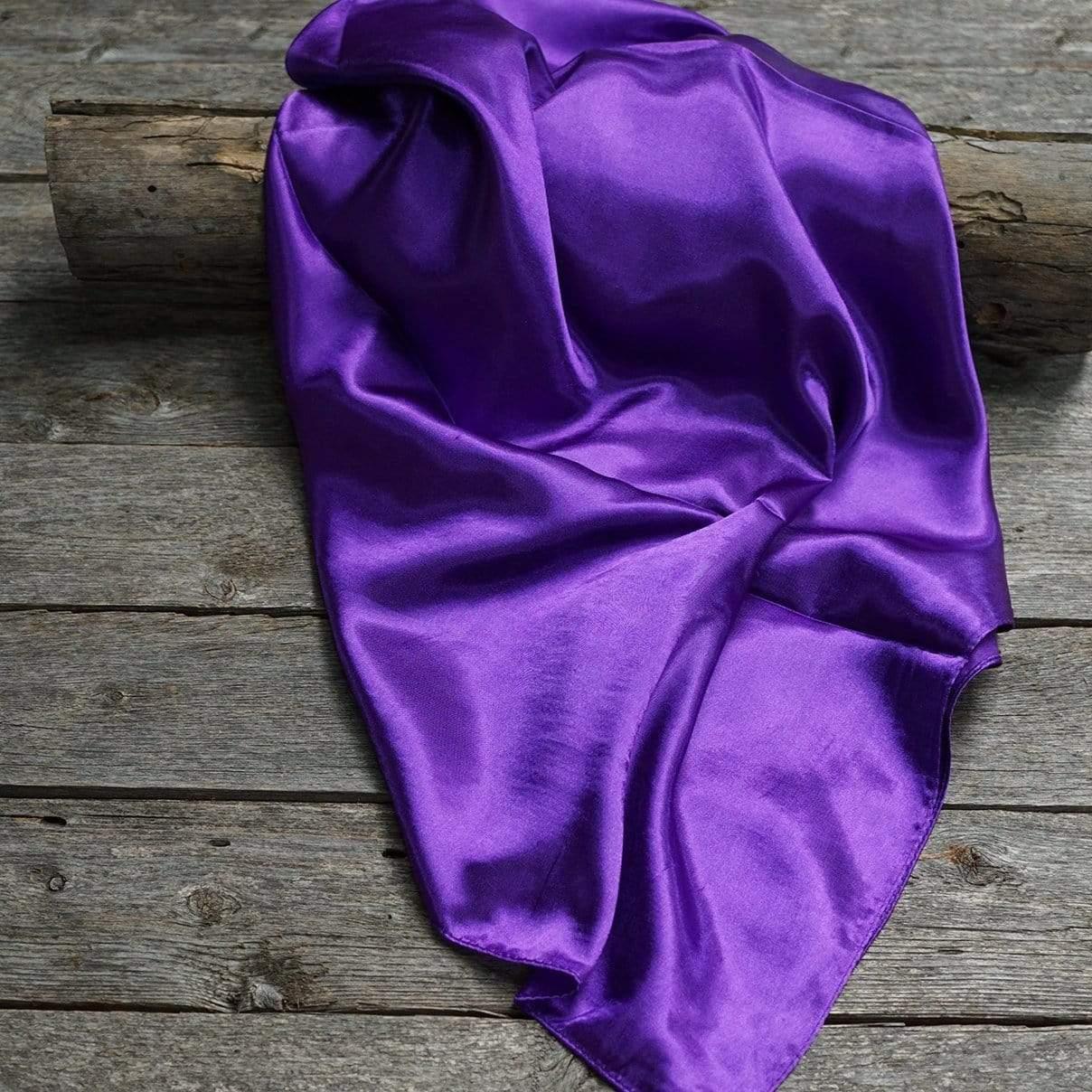 35X35"   Solid Purple  Wild Rag / Scarf WRS1