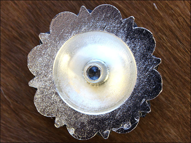 1.5 Inch Amythyst Rose Crystals Berry Silver Bling Saddle Cowgirl Hilason