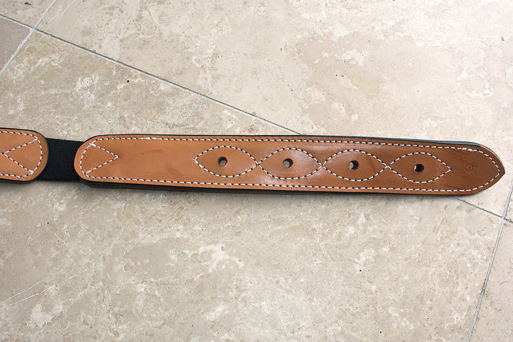 2"X36" Circle Y Off Billet Strap Medium Brown