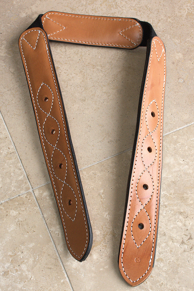 2"X36" Circle Y Off Billet Strap Medium Brown