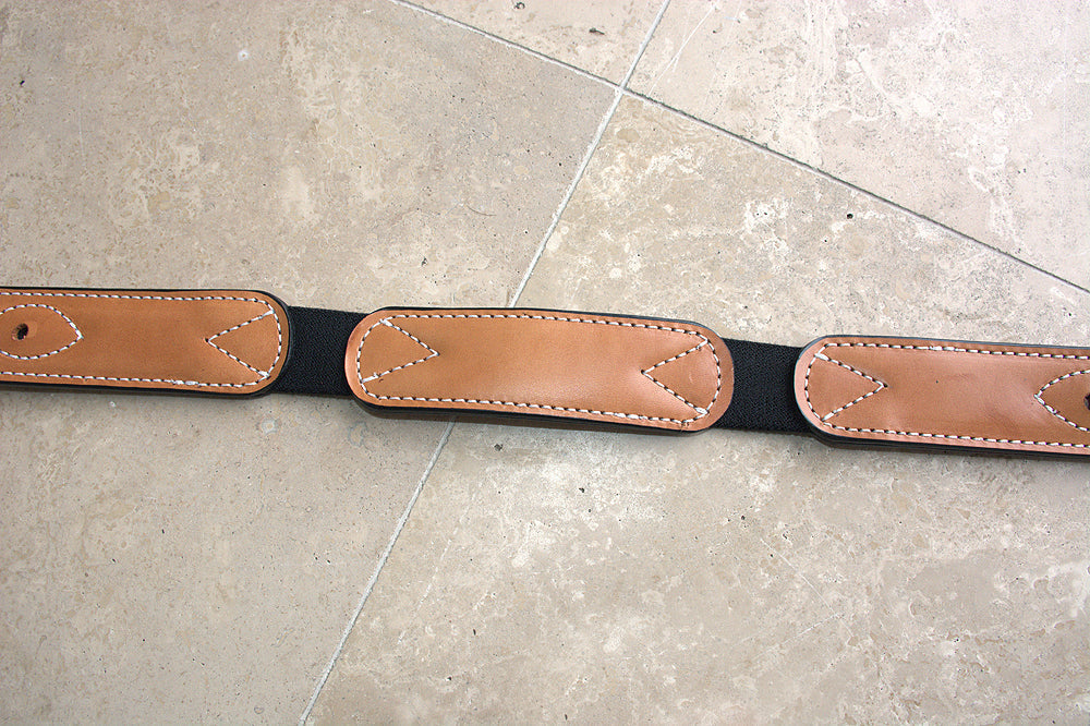 2"X36" Circle Y Off Billet Strap Medium Brown