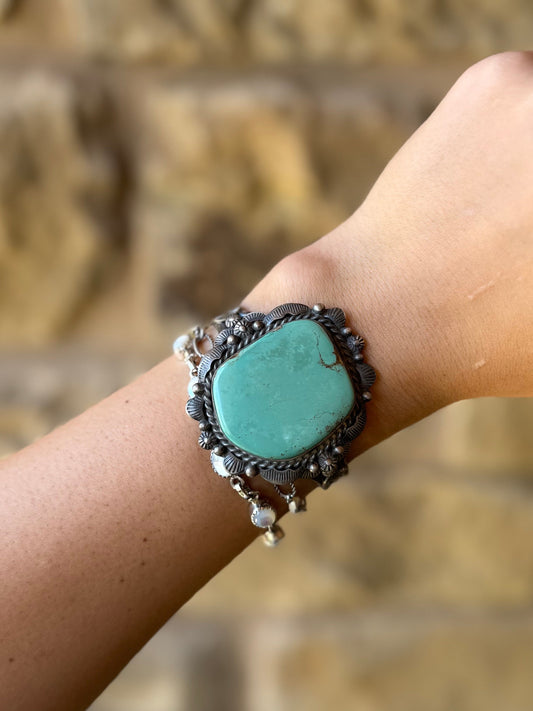 Lipann Turquoise Cuff Bracelet