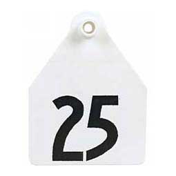 1-25 WHITE ALLFLEX MED. FEM/SM MALE  25/BG