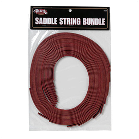 30-1752 Weaver Leather Burgundy Latigo Leather Tack Horse Saddle String Bundle